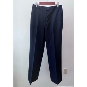 Brooks Brothers 346 Dark Navy Blue 100% Wool Women's Trouser Corpcore Size 2